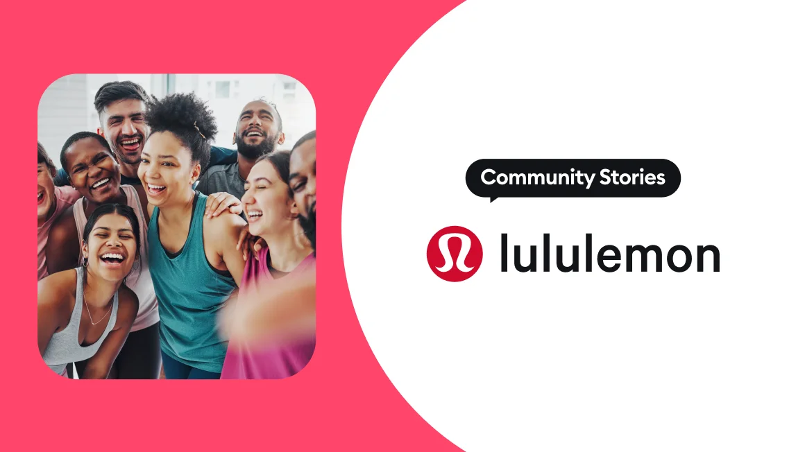 Lululemon's happy community at yoga class
