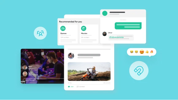 Abstract in-app community